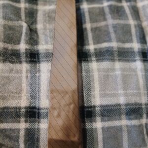 Oscar de la Renta Brown Diagonal Striped Tie